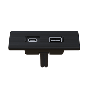 USB電源插座延長線-霧面黑
