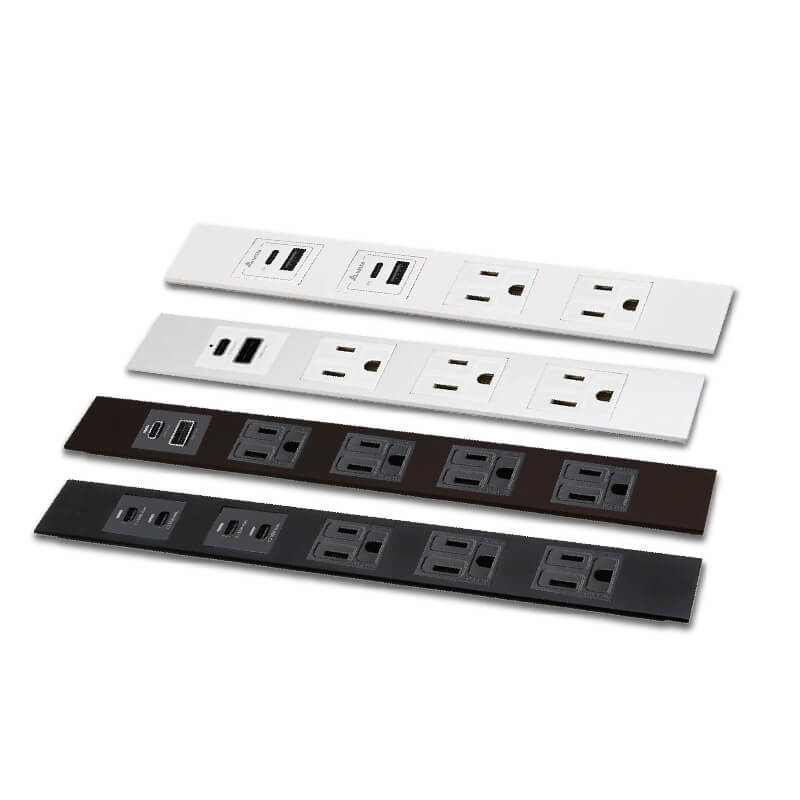 易智磐石-50W USB快充模組 for 日系LAMP省空間面板4-5孔