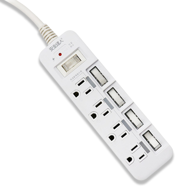 充電配件-5開4插6尺延長線 | 過載斷電保護